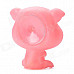 Cute Cartoon Pig Figure Doll Toy w/ Suction Cup - Pink