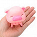 Cute Cartoon Pig Figure Doll Toy w/ Suction Cup - Pink