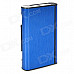 2-in-1 Focus YH007 Aluminum Alloy Automatic Ejection Cigarette Case Lighter - Blue