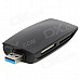 CR806 USB 3.0 Micro SD / TF / CF / SD / MS Card Reader - Black