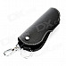 CT001 Universal Genuine Leather Protective Pouch Keychain for Car Smart Key - Black