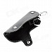 CT001 Universal Genuine Leather Protective Pouch Keychain for Car Smart Key - Black