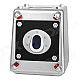 Compact ABS 4-Digit Code Laser Beam Safe Money Bank - Silver + Black (3 x AA)