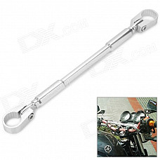 Motorcycle DIY Aluminum Alloy Handle Cross Bar - Silver