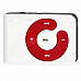 Stylish Button MP3 Player w/ TF - White