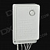 6W 100-LED 8-Mode White Light Decorative Strip w/ Controller (10m / AC 110V / 2-Flat-Pin Plug)