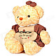 Cute PP Cotton + Plush Bear Toy - Yellow