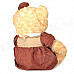 Cute PP Cotton + Plush Bear Toy - Yellow