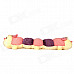 Lovely PP Cotton + Plush Dual Head Caterpillar Toy - Beige + Purple + Pink