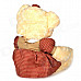 Cute PP Cotton + Plush Bear Toy - Beige