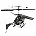 8004 2.5-CH R/C Helicopter w/ IR Controller & Replacement Plane Head - Black + White