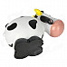 Cute Nodding Head Gum Cow / Horse / Sheep Set - White + Grey + Black (3 PCS)