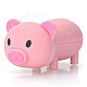 Cartoon Pig Style USB 2.0 Flash Drive - Pink (4GB)