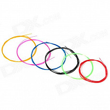 A107 Nylon Core Copper Alloy Wound Strings Set for Classical Guitar - Multi-Colored (6 PCS)