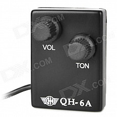 William QH-6A Universal 12-Hole Manual Guitar Pickup - Black (3.5mm Jack / 70cm-Cable)