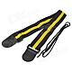 William Stylish Nylon Guitar Strap Belt - Yellow + Black