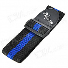 William Stylish Nylon Guitar Strap Belt - Blue + Black