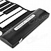YY-MD88 88-Key Roll-Up Silicone MIDI Piano - Black + White
