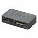 D12090024 USB2.0 TF / SD / MMC / MS / M2 / MS Pro All-in-One Memory Card Reader - Black (Max 32GB)