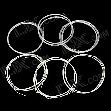 Alice AOD-12 Acoustic Silver-Plated Copper Alloy Wound Nylon Oud Guitar Strings - White (6 Pairs)