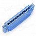 William 10-Hole C-Key Complex Tone Children Harmonica - Blue