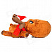 WENTONGZI Cute Deer Style Odor Absorber Bamboo Charcoal Bag for Auto - Brown + Red