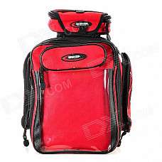 Scoyco MB09 Multi-Function Motorcycle Fuel Tank Bag - Red + Black