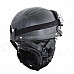 Cool Motorcycle Outdoor Sports Racing Half Helmet - Black
