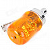 Mini Baby Bottle Style Windproof Butane Gas Lighter - Orange + Silver