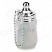 Mini Baby Bottle Style Windproof Butane Gas Lighter - Transparent + Silver