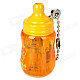 Mini Baby Bottle Style Windproof Butane Gas Lighter - Orange + Yellow