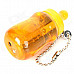 Mini Baby Bottle Style Windproof Butane Gas Lighter - Orange + Yellow