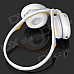 X6 Bluetooth v1.2 Stereo Headphones w/ Microphone / FM / TF - White