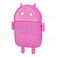 Cute Android Robot Style USB 2.0 SD / MS / M2 / TF Card Reader - Purple