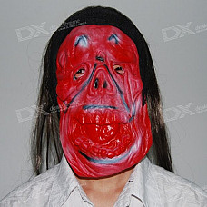 Halloween Scary Devil Masks with 32cm Ghostly Hair (Assorted)