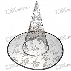 Halloween Witch's Pointy Hat (Silver)