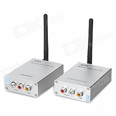 5.8GHz 1.5W Wireless Signal Receiver and Transmitter Kit - Silver