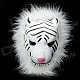 Stylish Tiger Mask for Halloween / Cosplay - White + Black