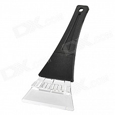 Handle Ice Snow Scraper for Car Window - Black + Transparent