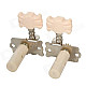 William Tri-Heads Folk / Classical String Tuning Peg Tuners - Silver + Beige (2 PCS)