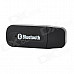 Bluetooth V2.0+EDR USB Drive Audio Receiver w/ 3.5mm Audio Male to Male Cable - Black