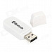 Bluetooth V2.0+EDR USB Drive Audio Receiver w/ 3.5mm Audio Male to Male Cable - White