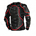 Fashion Protective Motorcycle Riding Race Armor w/ Square Hole - Black + Grey + Red (XXL Size)