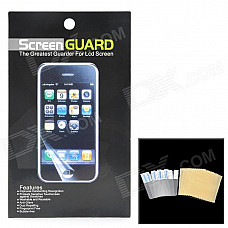 Protective Glossy Screen Protectors w/ Cleaning Cloths for Ipod Nano 7 - Transparent White (5 PCS)