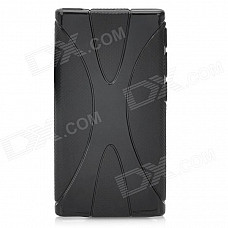 X Pattern Protective TPU Back Case for Ipod Nano 7 - Black