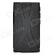 X Pattern Protective TPU Back Case for Ipod Nano 7 - Black