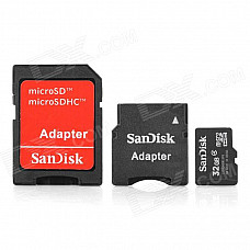 SanDisk Micro SD / TF Card w/ Adapters - Black (32GB / Class 4)