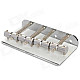 Instrument 4-String Electric Bass Bridge Saddle - Silver (80mm)