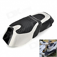 Fashion PU Leather Seat Cover for Yamaha - Black + White