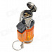 609 Windproof Tri-Flame Butane Jet Lighter - Orange